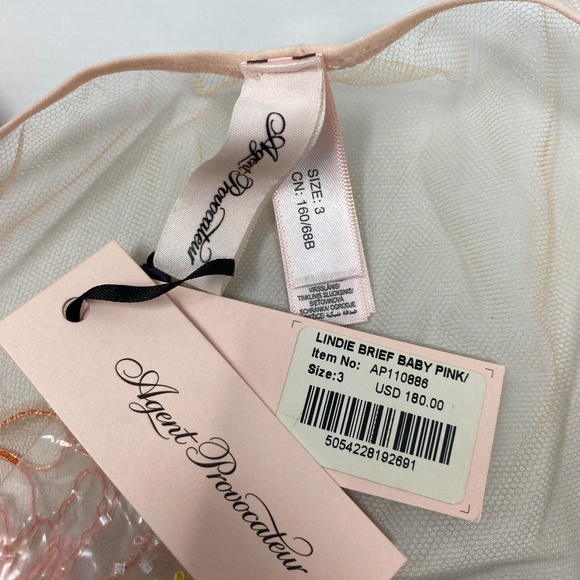 Agent Provocateur Lindie Pink Orange Brief NWT - Picture 14 of 14